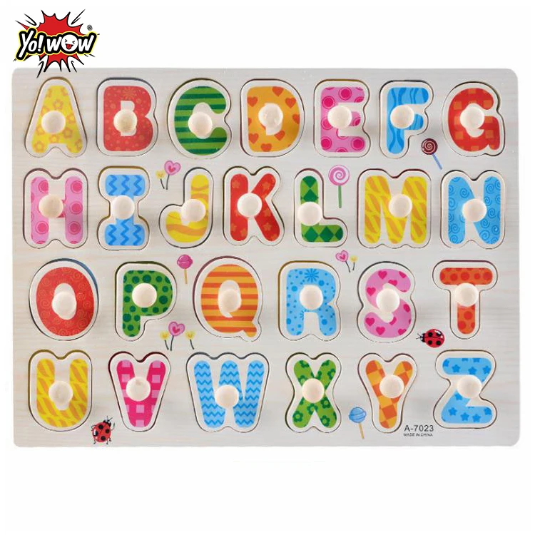 
English Alphabet Learning Children Wooden Toys for Kids 