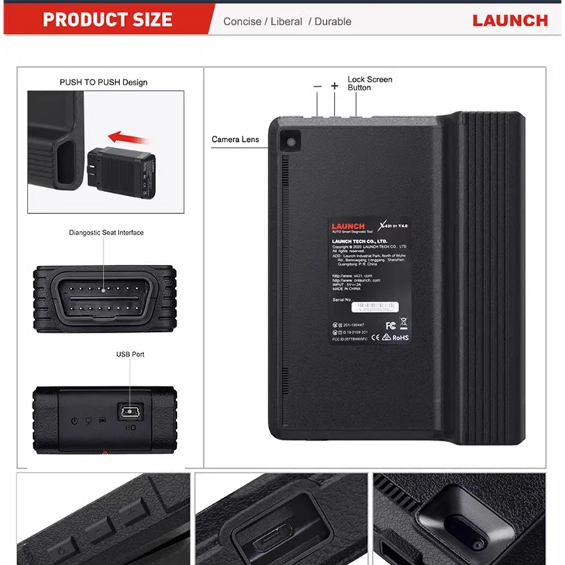 Launch X431 V+ 4.0 Elite Version Global Wifi/Bluetooth 10.1inch Tablet Full System Bi-Directional VAG Guided Code Reader