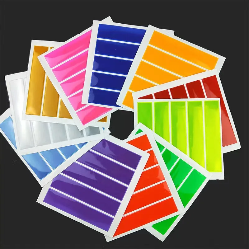 High Adhesive Safety 11 Color Micro Prismatic Waterproof High Visibility PVC Reflective Tape Sticker For Clothing/Vest
