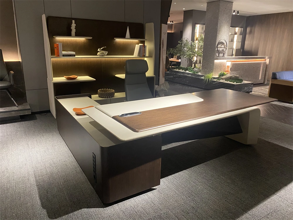 Contemporary high quality reasonable price wood wholesale price luxury boss executive office desk