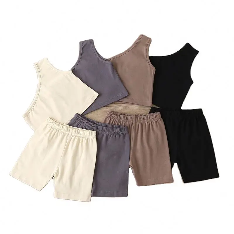 
lyc-2484 baby girl clothes set summer kids clothing fashion trend 