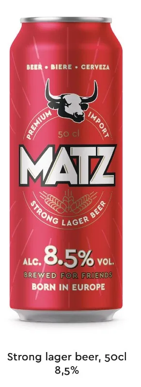 Quality Alcohol German Drinking Matz 8.5% German Beer Drinking Alcoholic Beverage Drinks  In Cheap Price