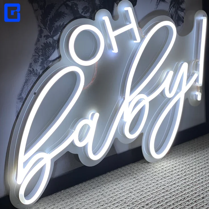 Custom neon light for room wedding neon sign oh baby neon sign
