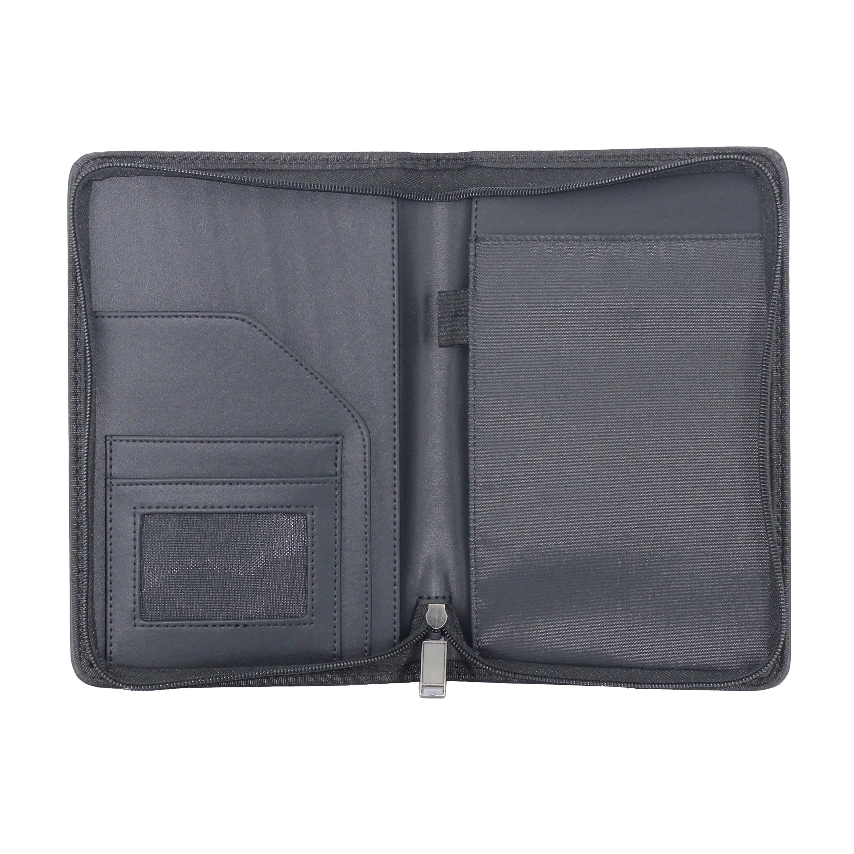custom pu leather book sleeve with zipper high quality protective book sleeve waterproof book sleeve