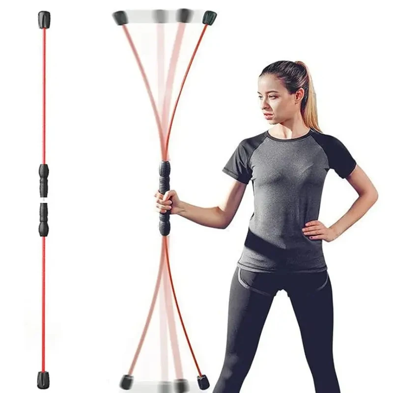 Popular Training Pilates Exercise Swing Stick Flex Bar Aerobic Elastic Fitness Bar