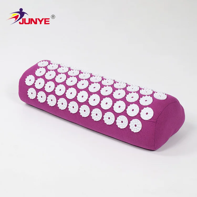 Wholesale acupressure yoga acupressure mat Spike Roller with massage Pillow back body massage accupoint spike mat