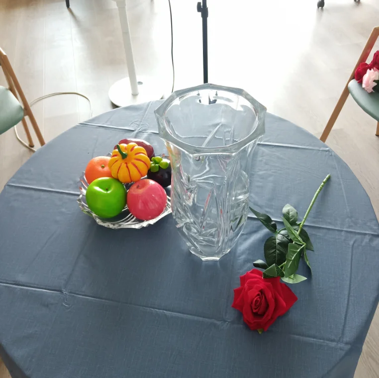 Hydroponic vase glass crystal glass vase big design bohemia style new glass vase