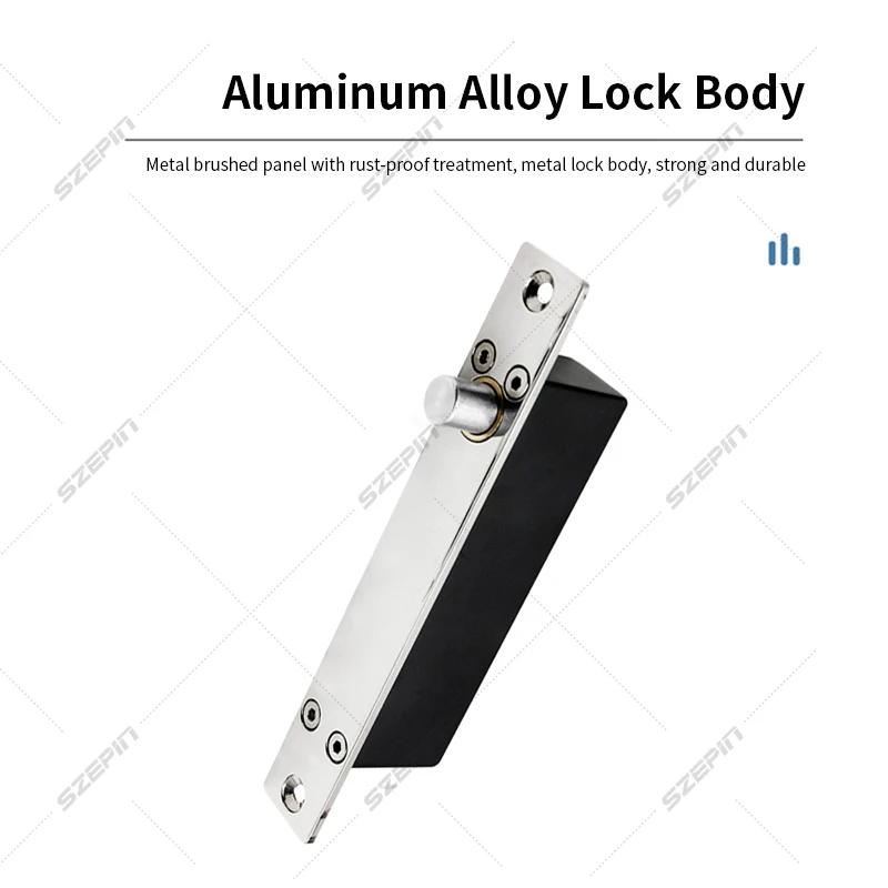 Electric drop bolt lock with key cylinder for office gate access and elevator magnetic waterproof Adjustable delay