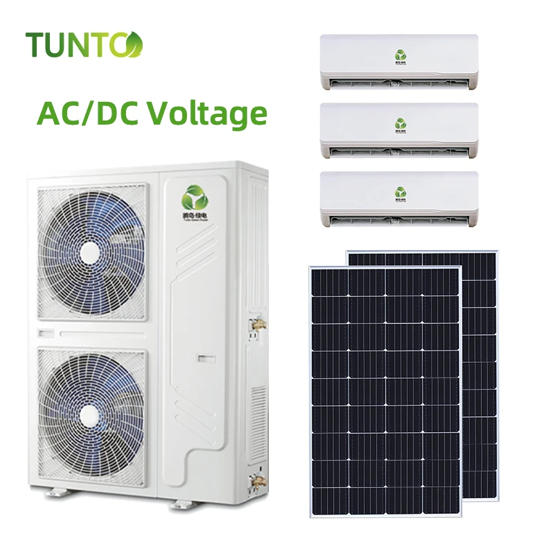 36000btu 45000btu 48000btu 6000btu солнечный AC DC многоразовый кондиционер гибридная многоразовая система