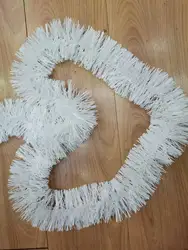 Wholesale Tinsel  Decoration Wired Thick Artificial Christmas Garland with Double Color