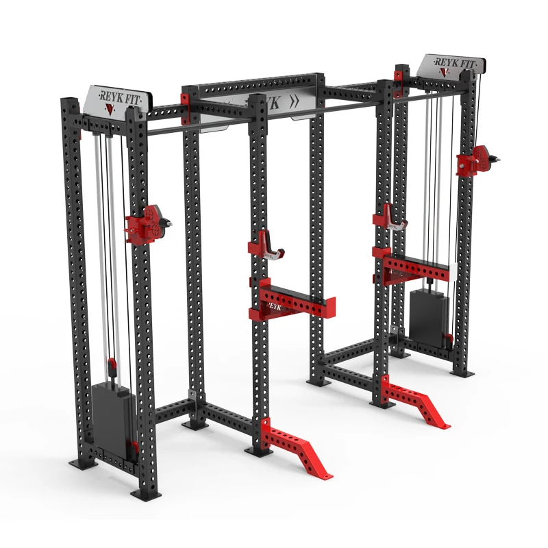 Factory Supplier Indoor Home Gym Power Squat Rack with Weight Stack for Chest and Shoulder Exercise Workouts