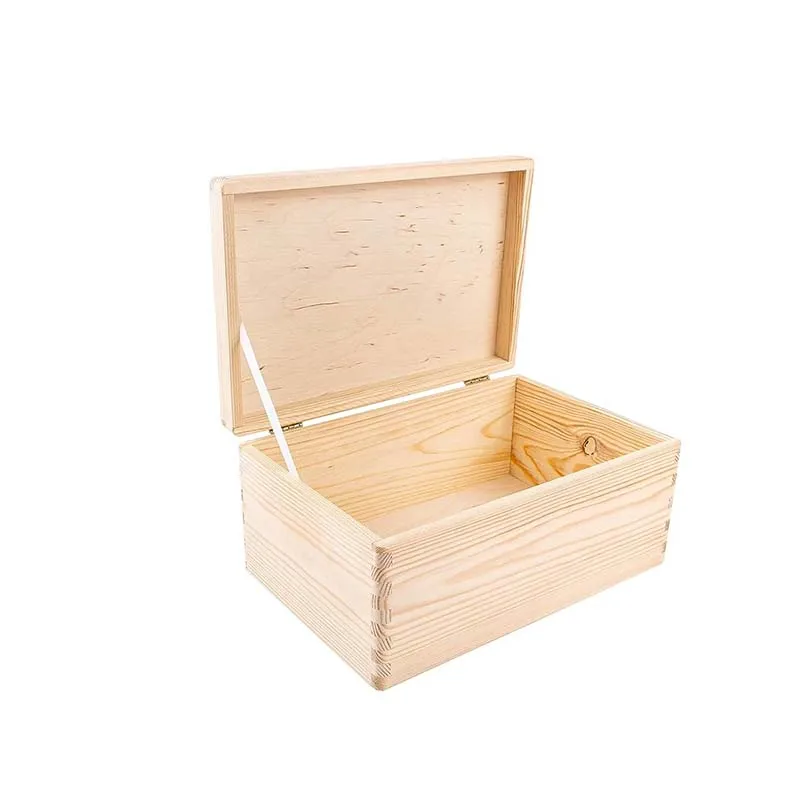 Wood Storage Box Organizer with Lid - Decorative Boxes for Crafts Sewing Keepsake Memory - Wooden DIY Storage Box Stash Jewelry