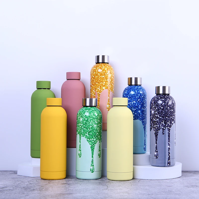 New Hot Sale Outdoor Double Wall 18/8 Stainless Steel Insulated Thermos Vacuum Flasks Small Mouth Sport Water Bottle with Logo