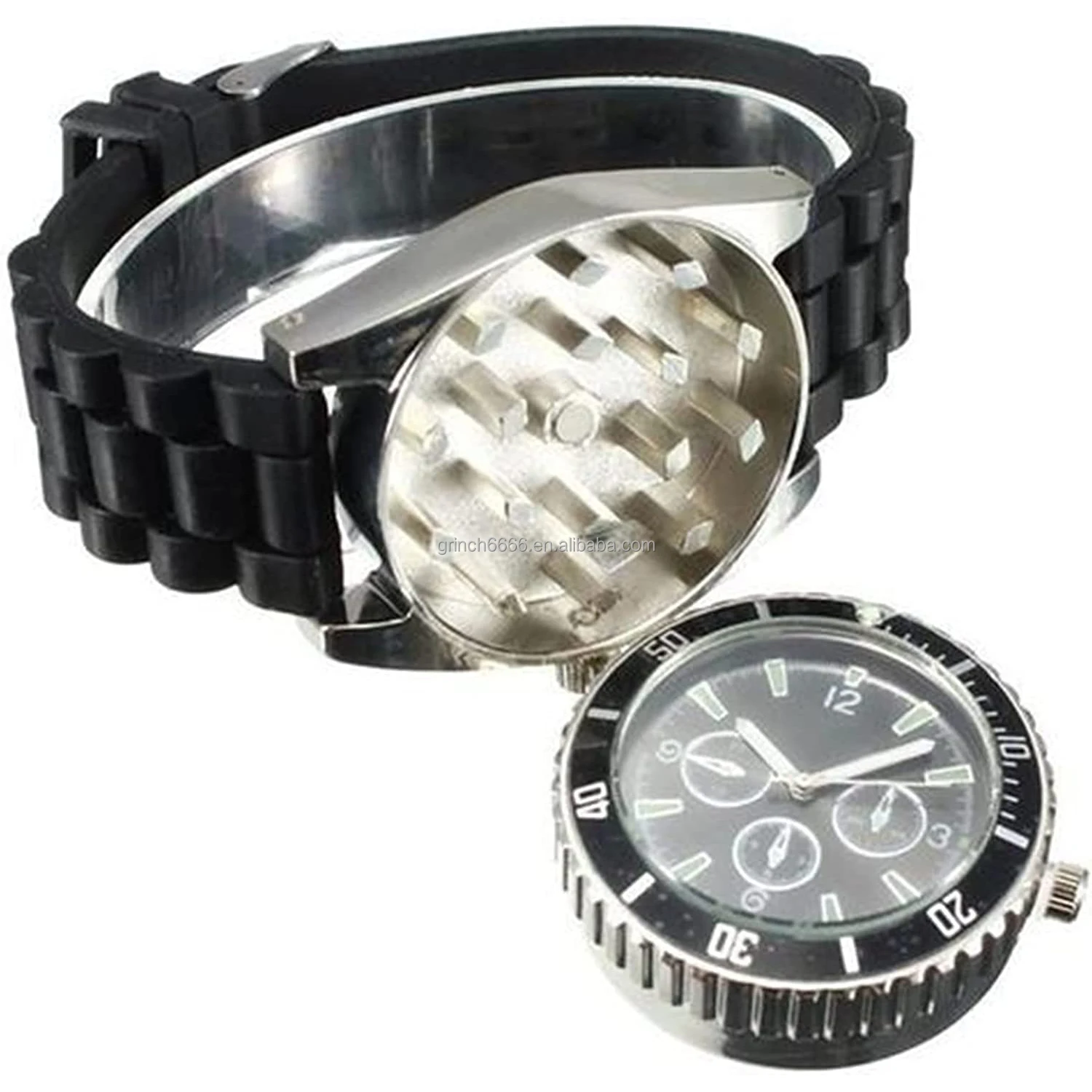 2025 Zinc Alloy Watch Grinders Crusher Herb Grinder Watches for Men and Women