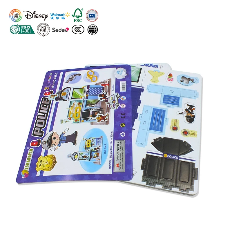Творческий детей DIY головоломки игрушка пены бумага 3D стереоскопического