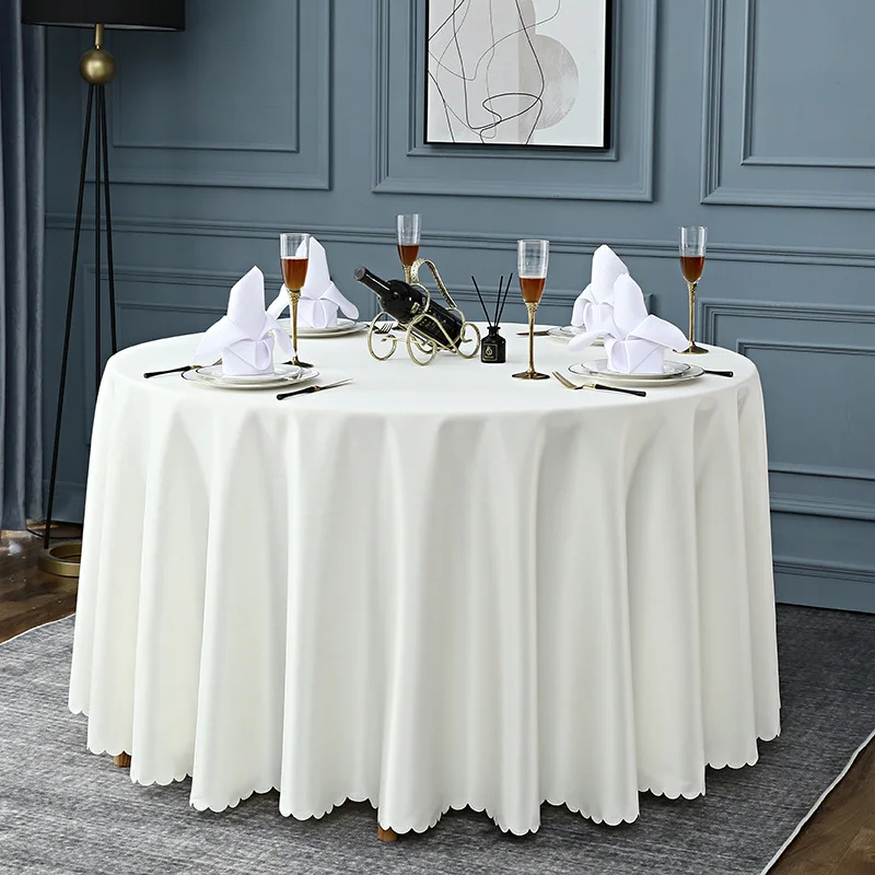 Dusty Blue Table Linens Polyester Table Cloth Round Polyester Tablecloths Wedding for Decorations Tables Blue Sky