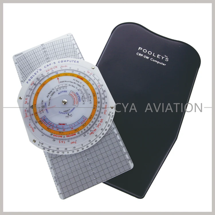 Pooleys Plastic Aviation Flight Computer Slide Graphic Computer for Europe Flying School Pilot Students #CRP-5