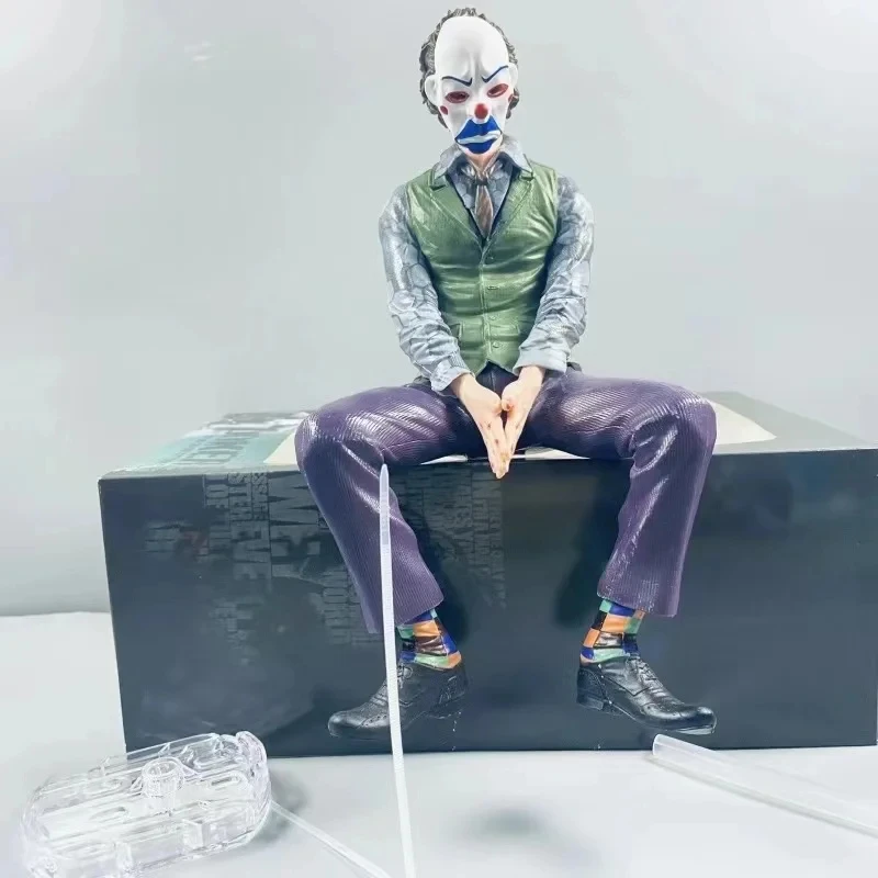 Sitting Pose Anime Figures Gifts  High Quality 28CM PVC Statue Action Figures Joker Toys Collection Decoration