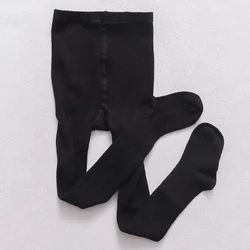 Осенне-зимние колготки для маленьких девочек; Плотные трикотажные хлопковые колготки для маленьких мальчиков; Мягкие вязаные детские леггинсы в рубчик; Детские чулки