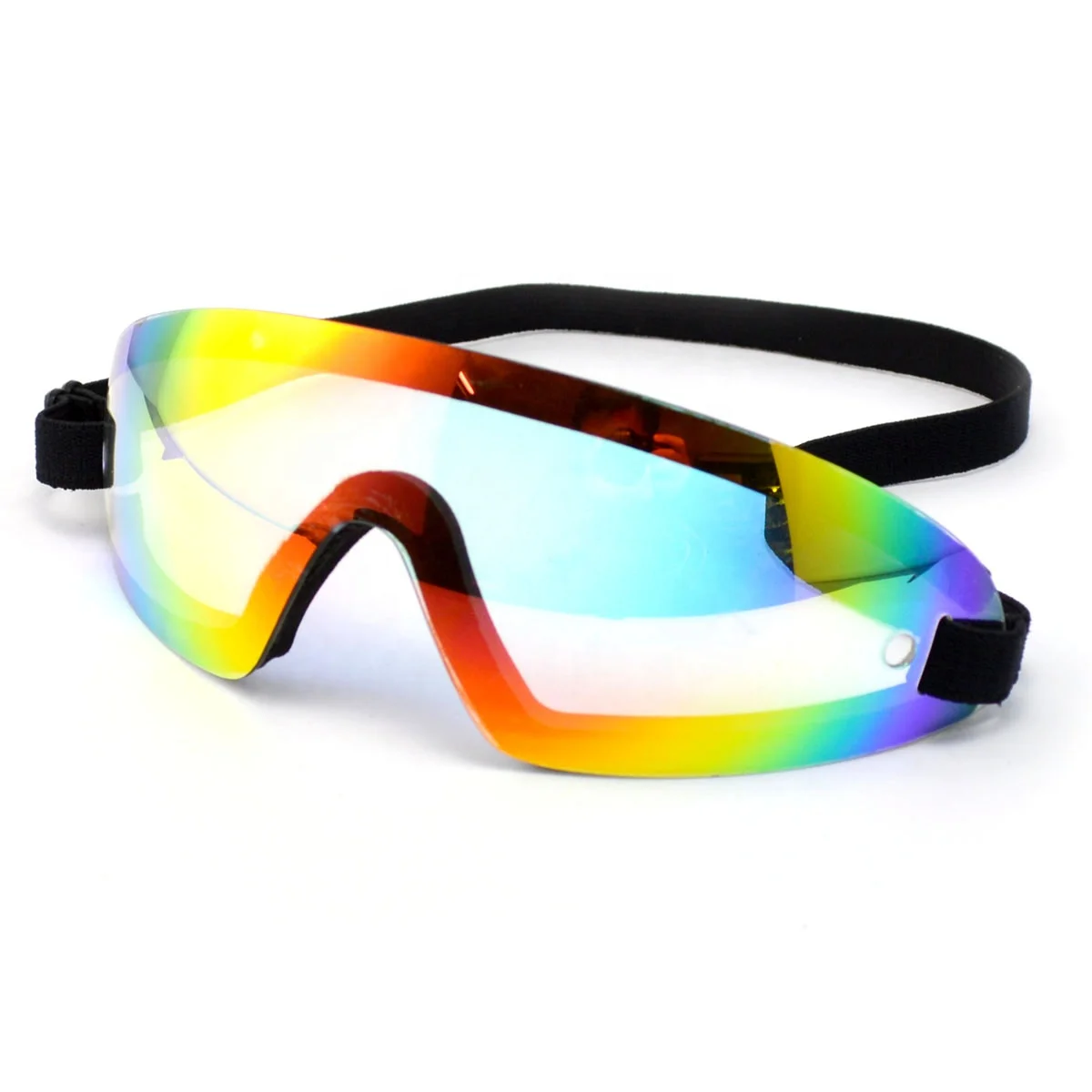 EN166 ansi z87.1 Quick adjust headband colorful mirror safety skydiving goggles horse riding racing goggles
