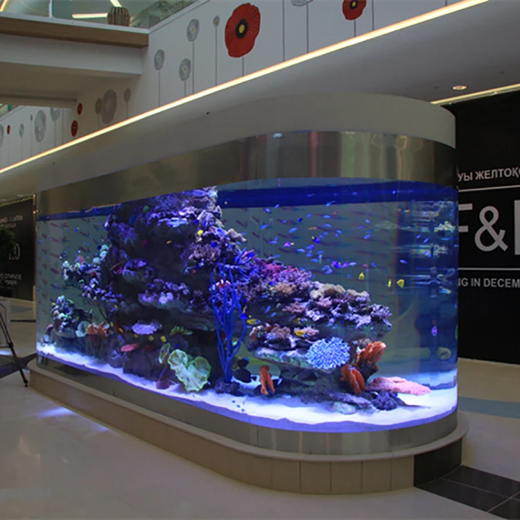 Amazing Sharp customized Giant acrylic plastic glass Aquarium Fish Tanks