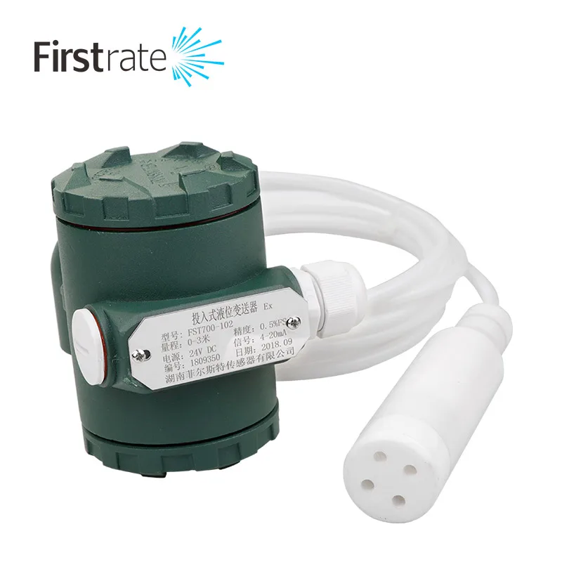 Firstrate FST700-102 IP68 Input Type Transmitter Anti-corrosive Liquid Level Sensor Depth of Sea Water Level Sensor