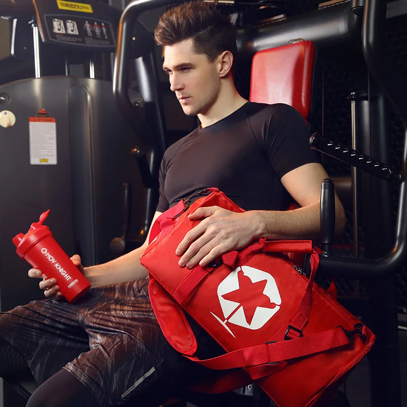 print on demand duffle bag Waterproof Mens Sport Gym Travel Bags With Shoe Compartment Women Custom duffel bag