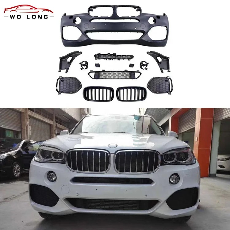Car Body Kit Of The Front Rear Bumper Side Skirts Fender Front Grille Suitable For BMW X5-F15 Refit Upgrade X5M and X5 M-TECH