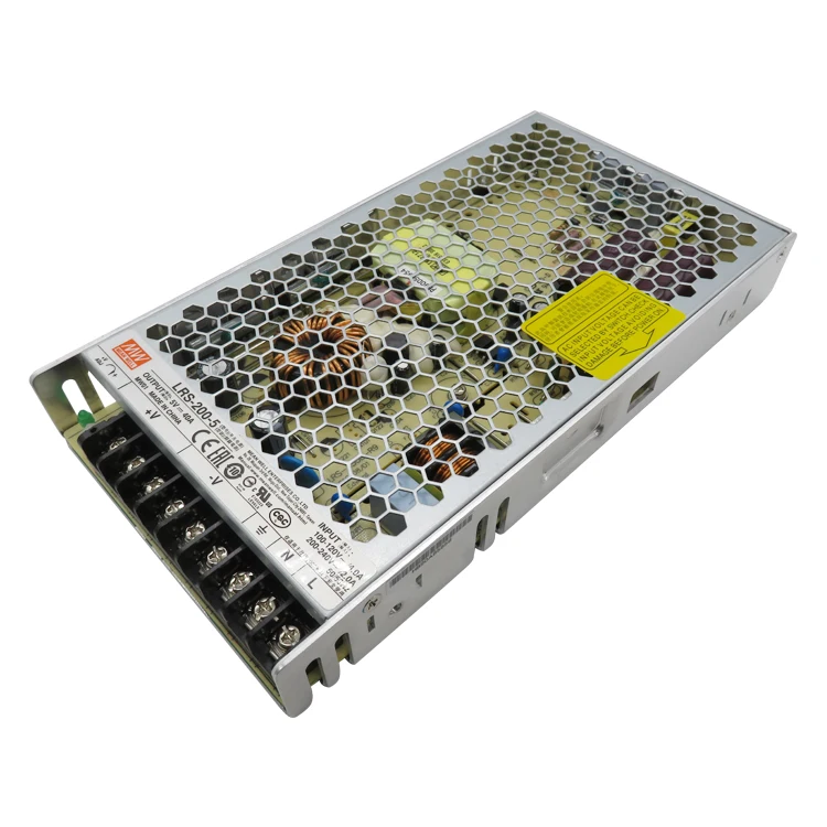 Wholesale price MEAN WELL LRS-200-5 5V meanwell LRS-200 Single Output Switching Power Supply