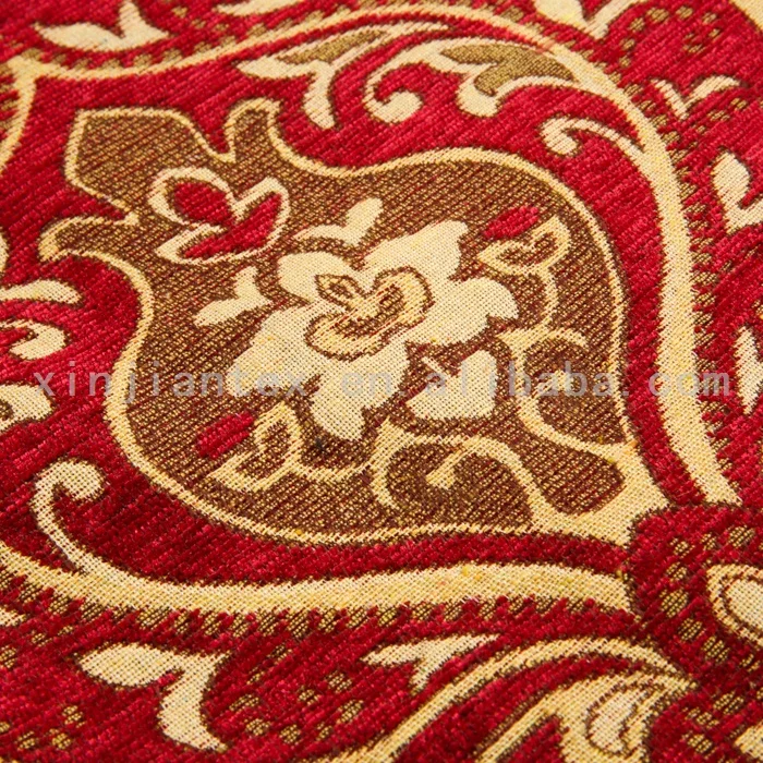 Low MOQ different types of polyester chenille fabric for sofa
