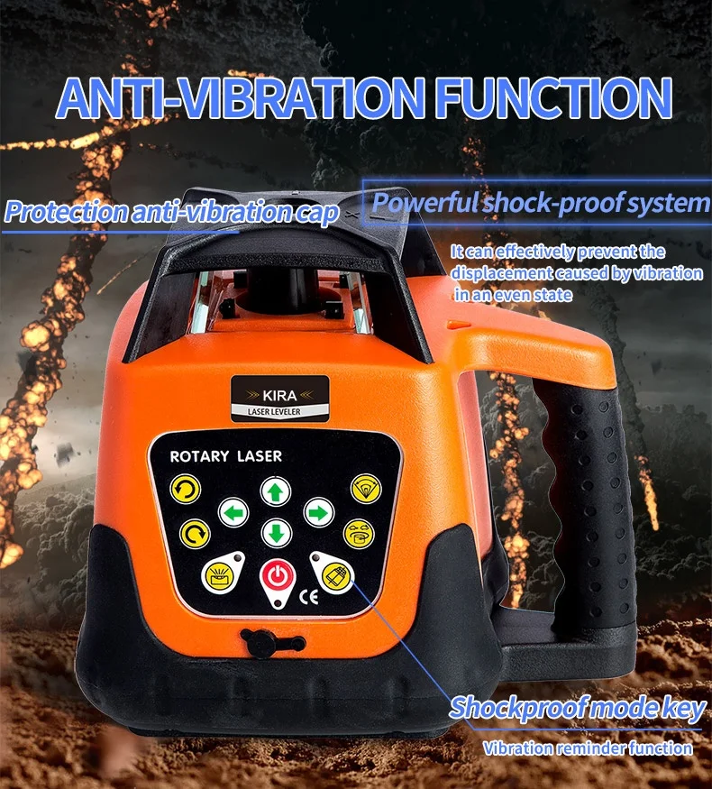 500M Green Long Distance Laser Land Leveller Agriculture Automatic 360 Rotary Outdoor Self-leveling Rotating Laser Level Swinger