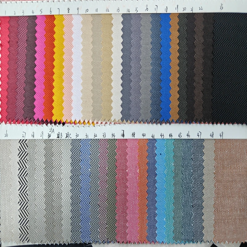 100% polyester herringbone lining fabric for handbag wallet