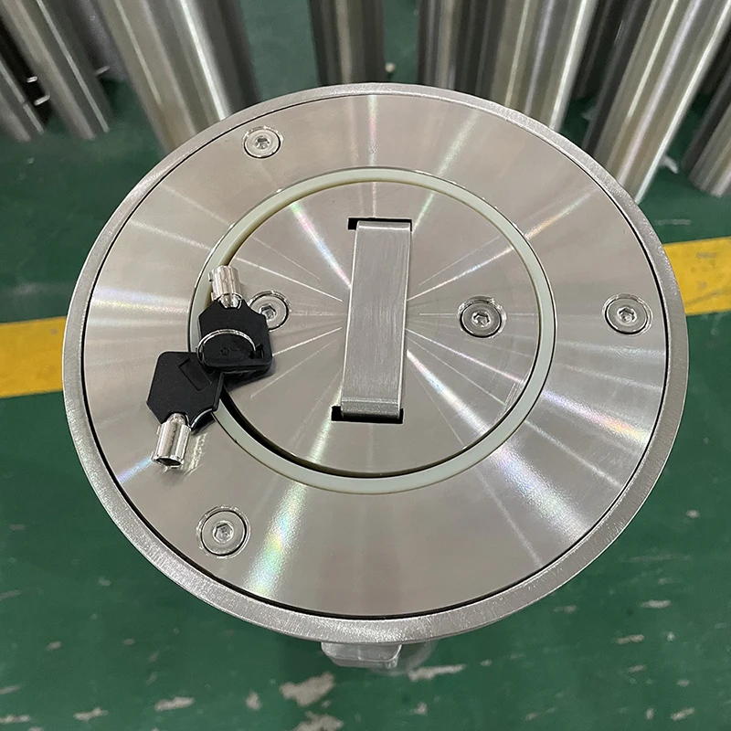 Bollards To Stop Car Theft Manual Telescopic Security Post Parking Driveway Bollard Retractable Bollards