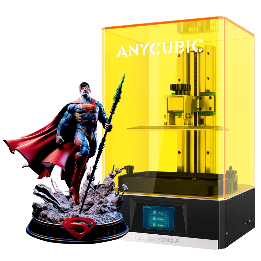 ANYCUBIC Photon Mono X build size:192*82*165mm best commercial jewelry mold uv 3d printer kit