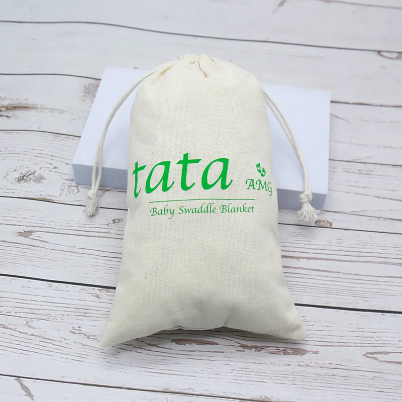 Wholesale Eco Friendly Promotional Storage Muslin Bag Natural Cotton Dust Drawstring Pouch Bag