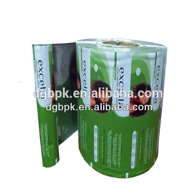 laminating shampoo film roll sachets packing plastic rolls