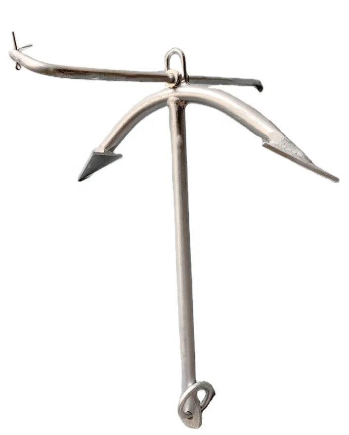 Горячее цинкование два Flukes якорь стальная якорная