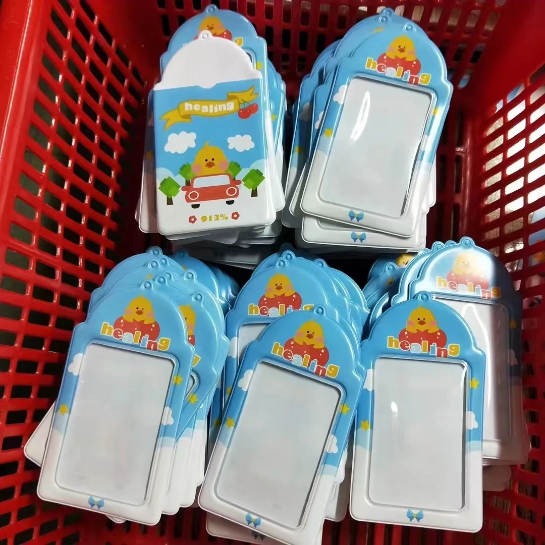 Kpop Photo Album Cute Cartoon Rabbit Bears Picture Storage Cae 3 Inch Hollow Love Album Photocard Holder