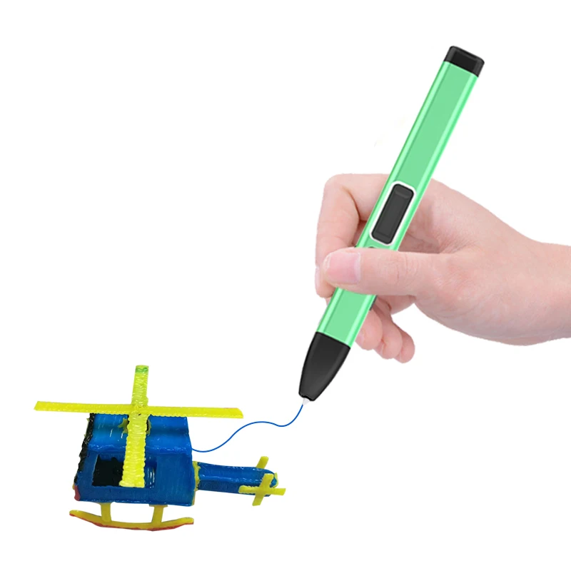 3D Printing Pen with Display with 3 Starter Colors of PLA Filament for Kids of Educational Toy