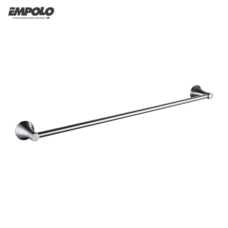 Brushed nickel brass hotel home round design washroom accessories bathroom accessories set 6 piece