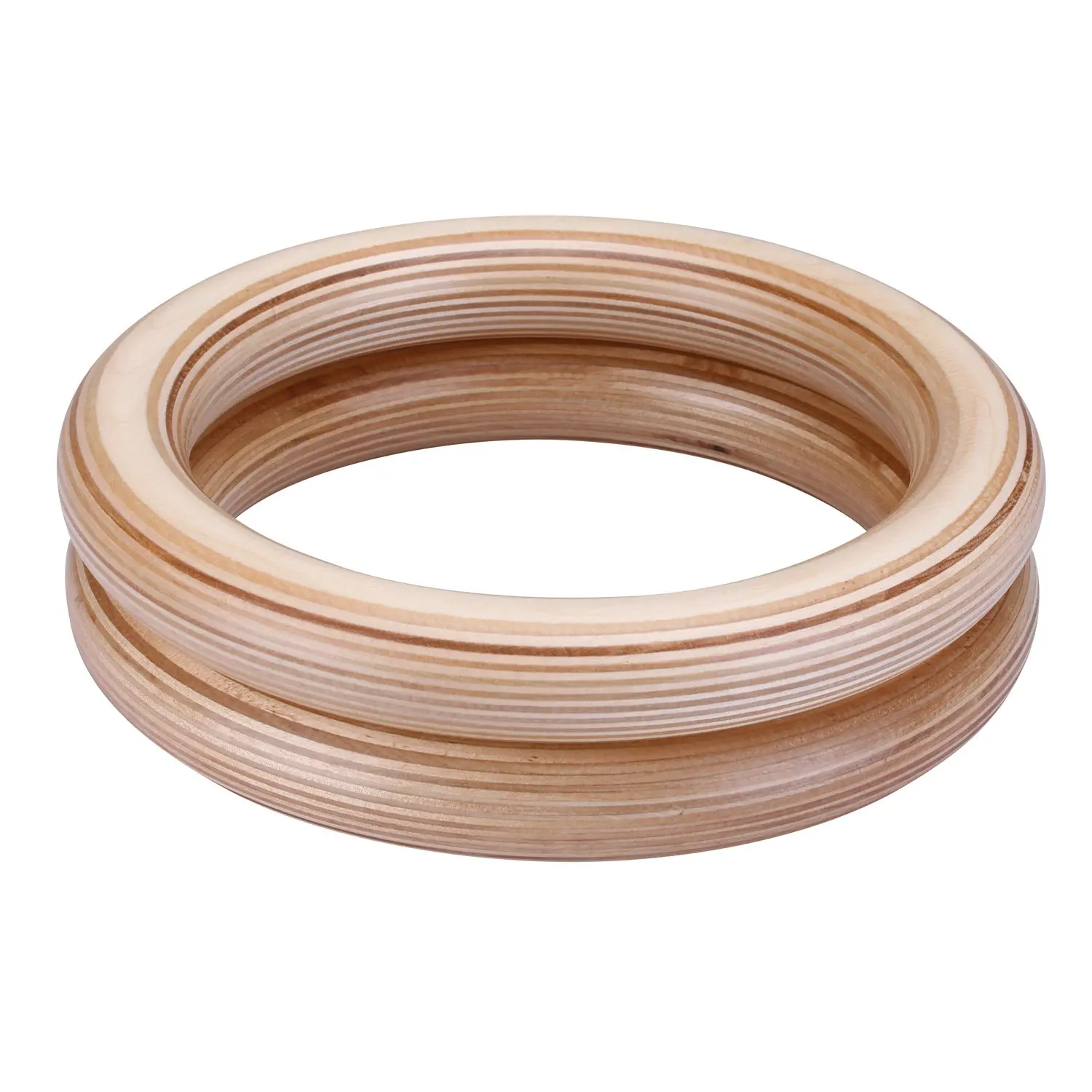 gymnastic rings wood 32mm 28mm Wooden Gym Rings with Enhanced Flexible Buckles Durable Adjustable Straps