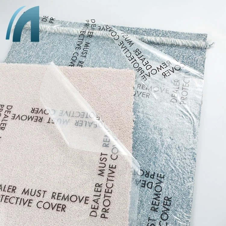 Custom Colour Thickness Self-adhesive Surface protective Car Carpet Protection Film With Logo Printing