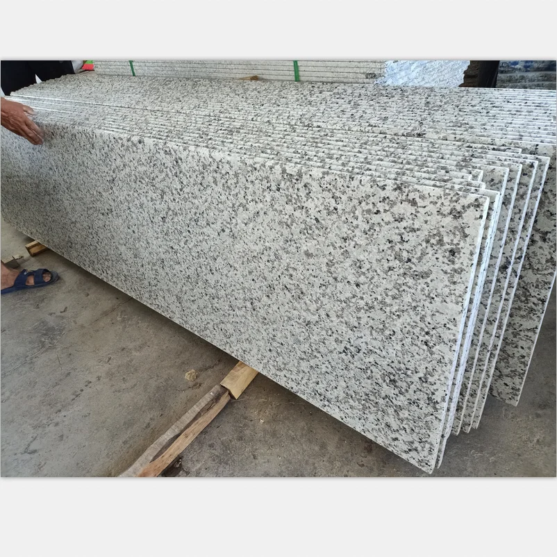 Popular white granite G655 Bala white granite Bala flower granite countertop Island top