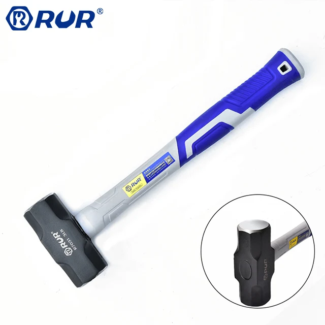 High Carbon Steel Stainless Steel Hammer With Non-slip Attachment,Anti-magnetic Hand Tool Octagonal Iron Hammer