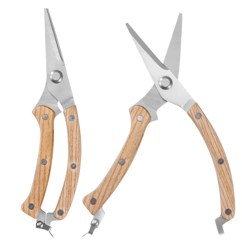 Professional Wood Handle Hand Garden Tools Bypass Pattern Pruning Shears