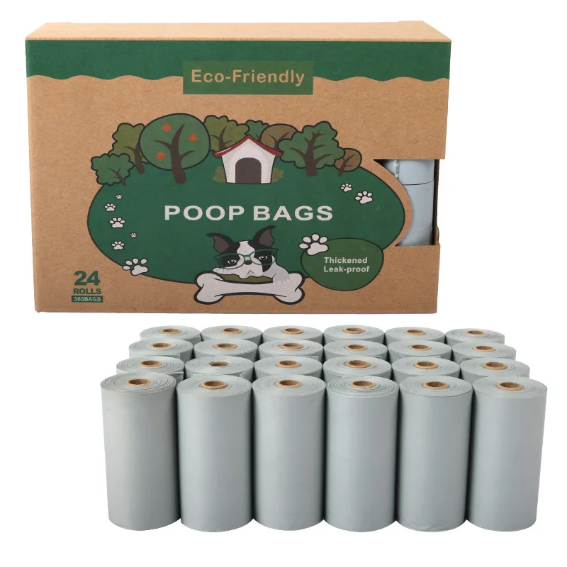 Corn Starch Custom Compostable Biodegradable Organic Portable Pet Dog Waste Disposal Picking Up Poop Garbage Bag