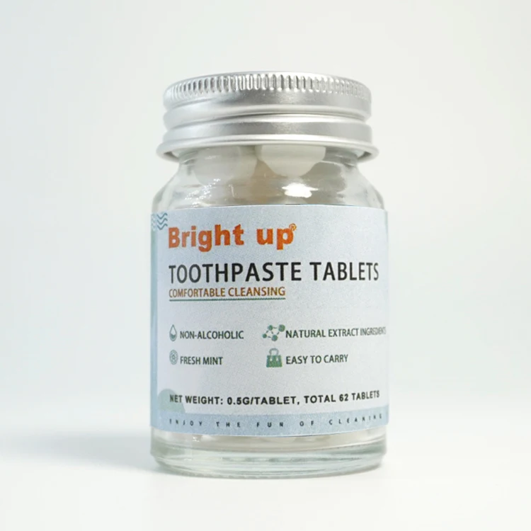  OEM Customized Toothpaste tTablets Natural Mint Ingredients Chewable Whitening Mouthwash