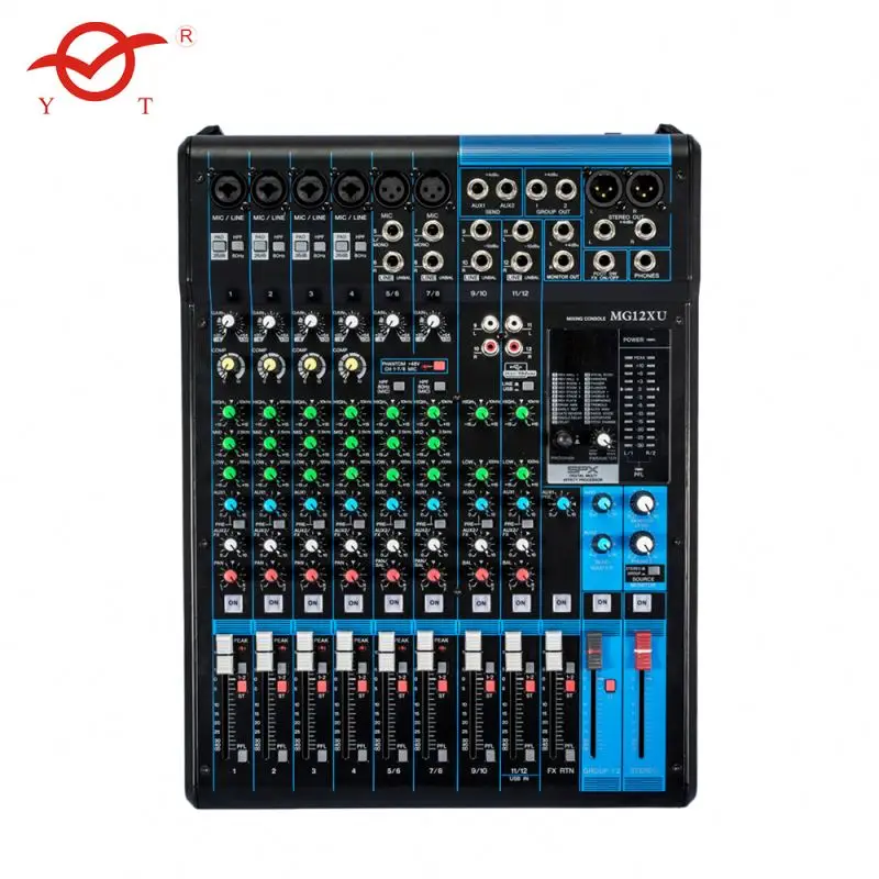 Mobile Dj Mixer 6 Channel Pioner 32 Livestream Sound Desk Digital Vi Card Amplifiers 32Ch Analog Audio Midas Box Control