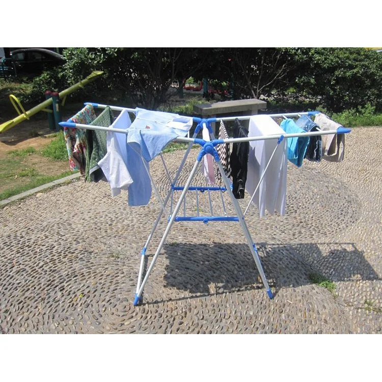 Wholesale Balcony Airfoil Folding Hanger Shoes Clothes Drying Rack