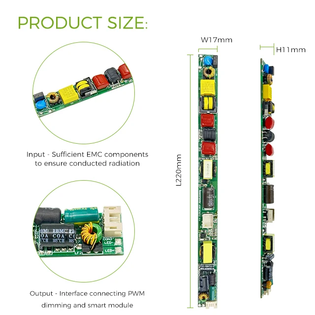 Smart 40W led tube driver Wide Output Voltage 100-210/60-140Vdc Tube Driver with Smart Modules